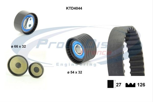 PROCODIS FRANCE paskirstymo diržo komplektas KTD4044